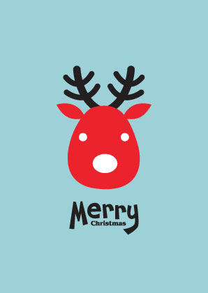 Cartoon Christmas Reindeer (3001)