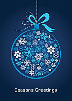 Christmas Symbols - Blue Bauble (code 2011)