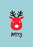 Cartoon Christmas Reindeer (3001)